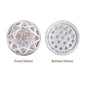 Round Shape Silver Plated High-Quality Sew-on Alloy Charms Inlaid Cubic Zirconia WholesaleRhinestone