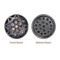 Round Shape Hematite Plated High-Quality Sew-on Alloy Charms Inlaid Cubic Zirconia WholesaleRhinestone
