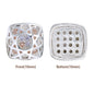 Cushion Square Shape Silver Plated High-Quality Sew-on Alloy Charms Inlaid Cubic Zirconia WholesaleRhinestone