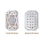 Octagon Shape Silver Plated High-Quality Sew-on Alloy Charms Inlaid Cubic Zirconia