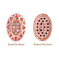 Oval Shape Rose Gold Plated High-Quality Sew-on Alloy Charms Inlaid Cubic Zirconia WholesaleRhinestone