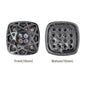 Cushion Square Shape Hematite Plated High-Quality Sew-on Alloy Charms Inlaid Cubic Zirconia WholesaleRhinestone