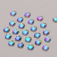 Round Square Shape Crystal AB Flat Back Fancy Rhinestones WholesaleRhinestone