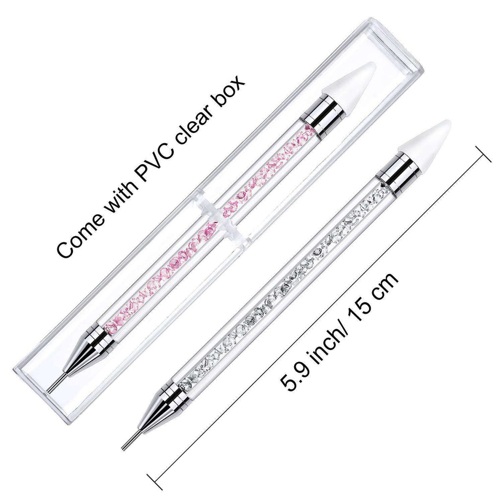 Dual-ended DIY Nail Rhinestone Picker Dotting Tool with Extra 2 Wax Head WholesaleRhinestone
