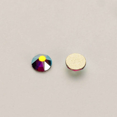 Amethyst AB Glass Flat Back Glue-on Rhinestones 16 Cut Facets In Bulk WholesaleRhinestone
