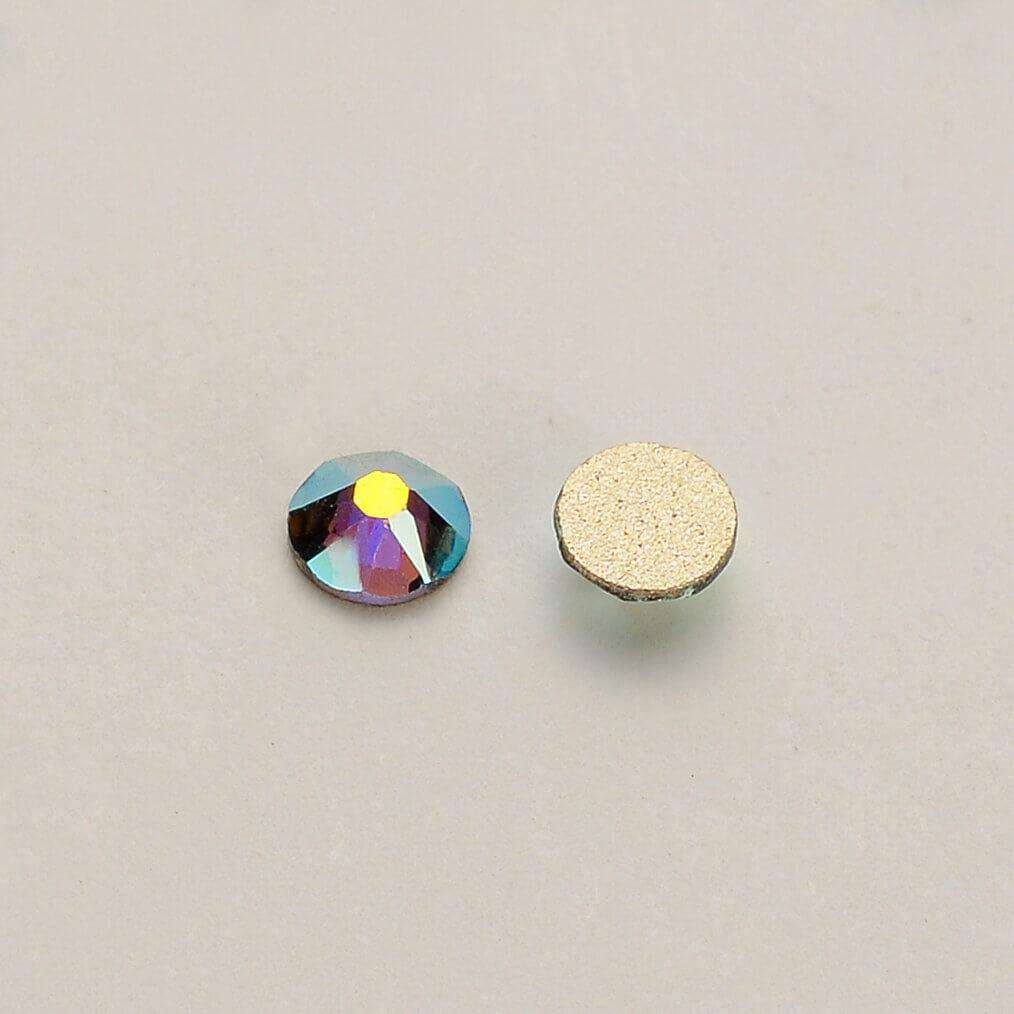 Black Diamond AB Flat Back Glue-on Rhinestones 16 Cut Facets WholesaleRhinestone