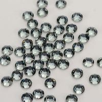 Black Diamond Glass Flat Back Glue-on Rhinestones 16 Cut Facets In Bulk WholesaleRhinestone
