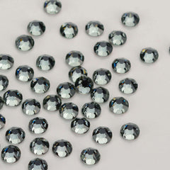 Black Diamond Glass Flat Back Glue-on Rhinestones 16 Cut Facets In Bulk WholesaleRhinestone