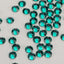 Blue Zircon Glass Flat Back Glue-on Rhinestones 16 Cut Facets In Bulk WholesaleRhinestone