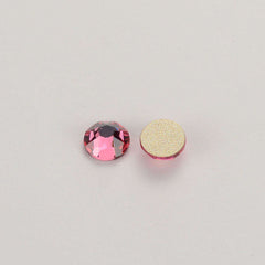 Rose Glass Flat Back Glue-on Rhinestones 16 Cut Facets WholesaleRhinestone