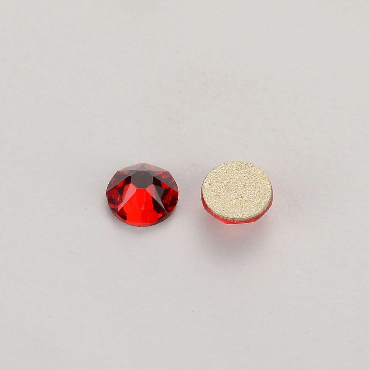 Siam Glass Flat Back Glue-On Rhinestones 16 Cut Facets WholesaleRhinestone