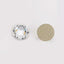 Crystal Glass Flatback Glue-On Rhinestones 16 Cut Facets WholesaleRhinestone