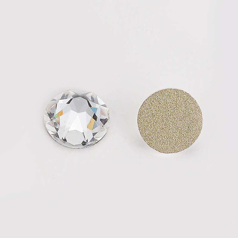 Crystal Glass Flatback Glue-On Rhinestones 16 Cut Facets In Bulk Secondary image