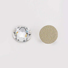 Crystal Glass Flatback Glue-On Rhinestones 16 Cut Facets In Bulk WholesaleRhinestone