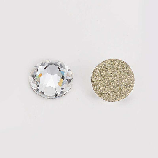Crystal Glass Flatback Glue-On Rhinestones 16 Cut Facets WholesaleRhinestone