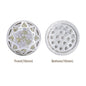 Round Shape Silver Plated High-Quality Sew-on Alloy Charms Inlaid Cubic Zirconia WholesaleRhinestone