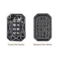 Octagon Shape Hematite Plated High-Quality Sew-on Alloy Charms Inlaid Cubic Zirconia WholesaleRhinestone