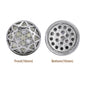 Round Shape Imitation Rhodium Plated High-Quality Sew-on Alloy Charms Inlaid Cubic Zirconia WholesaleRhinestone
