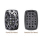 Cushion Rectangle Shape Hematite Plated High-Quality Sew-on Alloy Charms Inlaid Cubic Zirconia WholesaleRhinestone