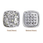 Cushion Square Shape Imitation Rhodium Plated High-Quality Sew-on Alloy Charms Inlaid Cubic Zirconia WholesaleRhinestone