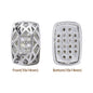 Mixed Colors Cushion Rectangle Shape Imitation Rhodium Plated High-Quality Sew-on Alloy Charms Inlaid Cubic Zirconia WholesaleRhinestone
