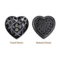 Heart Shape Hematite Plated High-Quality Sew-on Alloy Charms Inlaid Cubic Zirconia WholesaleRhinestone