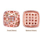 Cushion Square Shape Rose Gold Plated High-Quality Sew-on Alloy Charms Inlaid Cubic Zirconia WholesaleRhinestone