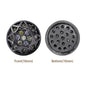 Round Shape Hematite Plated High-Quality Sew-on Alloy Charms Inlaid Cubic Zirconia WholesaleRhinestone