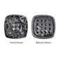 Cushion Square Shape Hematite Plated High-Quality Sew-on Alloy Charms Inlaid Cubic Zirconia WholesaleRhinestone