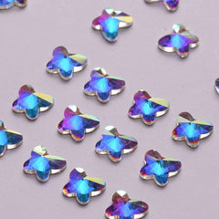 Butterfly Shape Crystal AB Flat Back Fancy Rhinestones WholesaleRhinestone