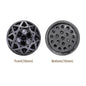 Round Shape Hematite Plated High-Quality Sew-on Alloy Charms Inlaid Cubic Zirconia WholesaleRhinestone