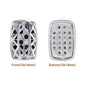 Mixed Colors Cushion Rectangle Shape Imitation Rhodium Plated High-Quality Sew-on Alloy Charms Inlaid Cubic Zirconia WholesaleRhinestone