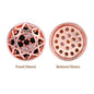 Round Shape Rose Gold Plated High-Quality Sew-on Alloy Charms Inlaid Cubic Zirconia WholesaleRhinestone