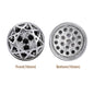 Round Shape Imitation Rhodium Plated High-Quality Sew-on Alloy Charms Inlaid Cubic Zirconia WholesaleRhinestone