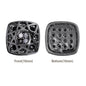 Cushion Square Shape Hematite Plated High-Quality Sew-on Alloy Charms Inlaid Cubic Zirconia WholesaleRhinestone