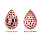 Mixed Colors Drop Shape Rose Gold Plated High-Quality Sew-on Alloy Charms Inlaid Cubic Zirconia WholesaleRhinestone