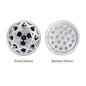 Round Shape Silver Plated High-Quality Sew-on Alloy Charms Inlaid Cubic Zirconia WholesaleRhinestone