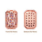 Octagon Shape Rose Gold Plated High-Quality Sew-on Alloy Charms Inlaid Cubic Zirconia WholesaleRhinestone