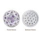 Round Shape Silver Plated High-Quality Sew-on Alloy Charms Inlaid Cubic Zirconia WholesaleRhinestone