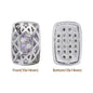 Mixed Colors Cushion Rectangle Shape Imitation Rhodium Plated High-Quality Sew-on Alloy Charms Inlaid Cubic Zirconia WholesaleRhinestone