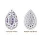 Drop Shape Silver Plated High-Quality Sew-on Alloy Charms Inlaid Cubic Zirconia WholesaleRhinestone