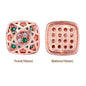 Cushion Square Shape Rose Gold Plated High-Quality Sew-on Alloy Charms Inlaid Cubic Zirconia WholesaleRhinestone