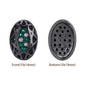 Oval Shape Hematite Plated High-Quality Sew-on Alloy Charms Inlaid Cubic Zirconia WholesaleRhinestone
