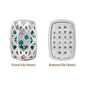 Cushion Rectangle Shape Silver Plated High-Quality Sew-on Alloy Charms Inlaid Cubic Zirconia WholesaleRhinestone