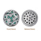 Round Shape Imitation Rhodium Plated High-Quality Sew-on Alloy Charms Inlaid Cubic Zirconia WholesaleRhinestone