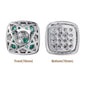 Cushion Square Shape Imitation Rhodium Plated High-Quality Sew-on Alloy Charms Inlaid Cubic Zirconia WholesaleRhinestone
