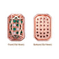 Octagon Shape Rose Gold Plated High-Quality Sew-on Alloy Charms Inlaid Cubic Zirconia WholesaleRhinestone