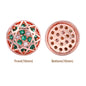 Round Shape Rose Gold Plated High-Quality Sew-on Alloy Charms Inlaid Cubic Zirconia WholesaleRhinestone