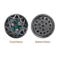 Round Shape Hematite Plated High-Quality Sew-on Alloy Charms Inlaid Cubic Zirconia WholesaleRhinestone
