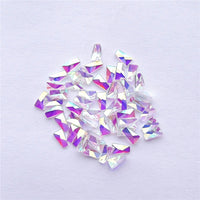 Trapezoid Shape Crystal AB Unfoiled Flat Back Fancy Rhinestones WholesaleRhinestone